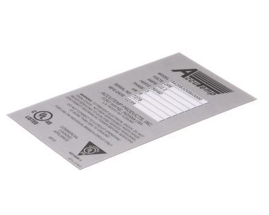 ACCUTEMP AT1L-3116-3 DATA TAG STEAMERS  US - MUST SUPPLY S/N