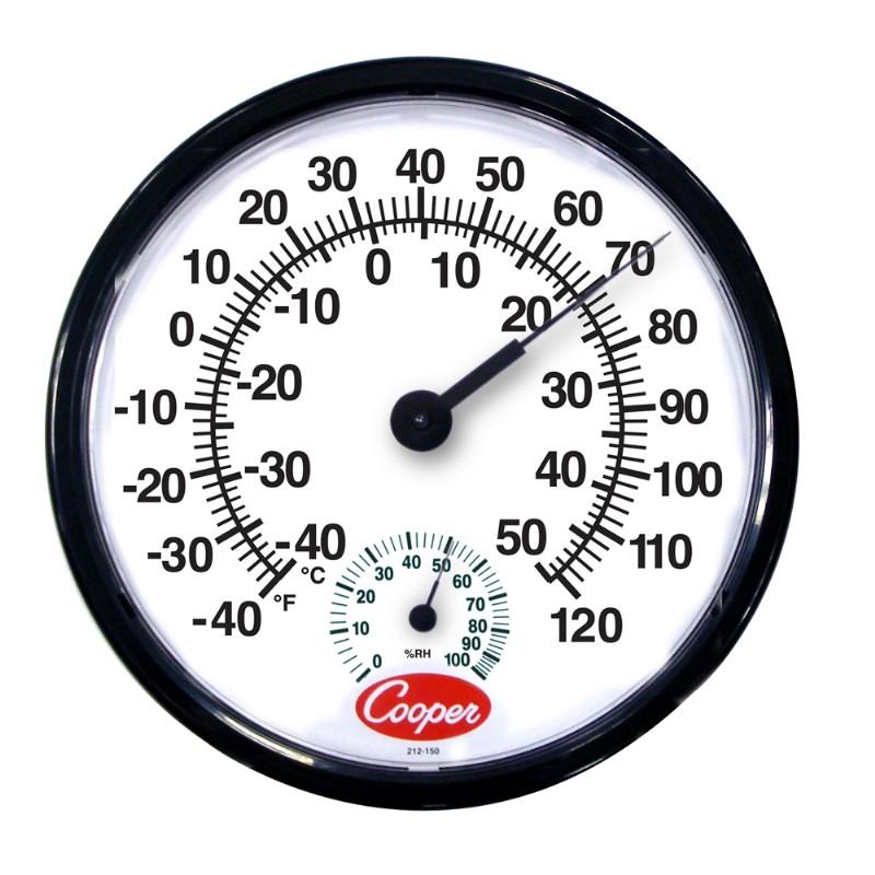 Tech Instrumentation 212-150-8 Wall Thermometer & Hygrometer