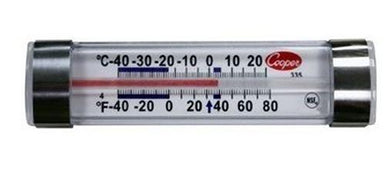 335-01-1 Horizontal Glass Tube Refrigerator Thermometer