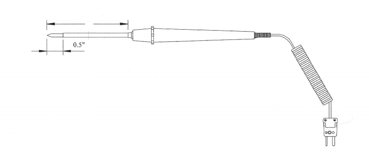 Tech Instrumentation 50143 CR Series Heavy Duty Needle Probe