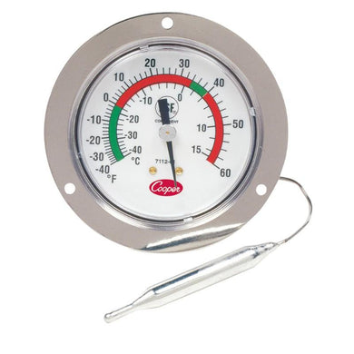 7112-01-3 Front Flange Back Connect Refrigerator Freezer Panel Thermometer