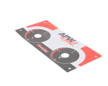 APW WYOTT 8824302 DECAL FRONT PANEL GHP 2 BURNER