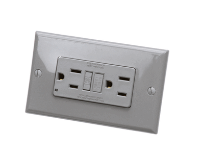 AVTEC EL REC6599 RECEPTACLE W/COVER  GRAY  #5-1
