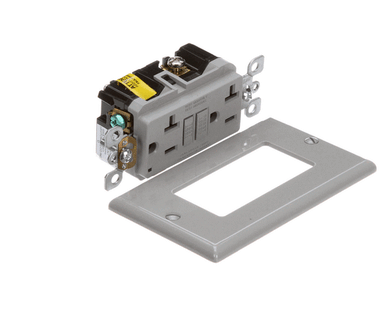 AVTEC EL REC6899 RECEPTACLE W/COVER GRAY NEMA 5-20R GFCI
