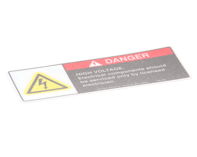 BKI N0170 DECAL  DANGER HIGH VOLTAGE
