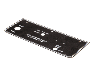 BKI N0285 DECAL  FKM-F DRAIN HNDL PLATE