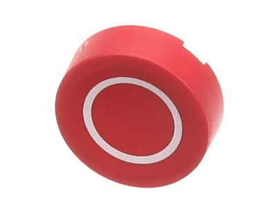 BKI S0365 PUSHBUTTON CAP  RED  STOP