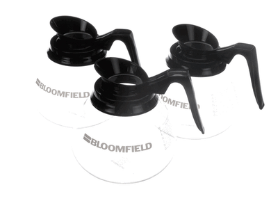 BLOOMFIELD REG8903BL3 DECANTER  W/BLACK HANDLE