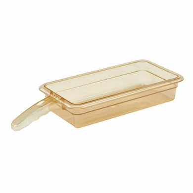CAMBRO 32HP1H150 2-1/2 DEEP 1/3 AMBER HIGH HEAT FOOD PAN