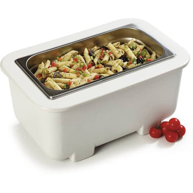 CARLISLE CM104502 COLD 1/3 PAN 6IN  DEEP WHITE