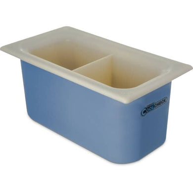 CARLISLE CM1103C1402 FOODPAN COLOR CHANGING CM 1/3 DIVIDED 6IN  WHT