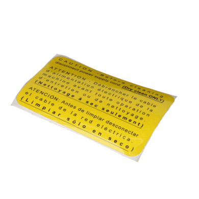 DOYON PC100310 LABEL  CAUTION BEFORE CLEANING