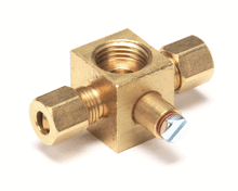 GARLAND 2333899 TEE 1/4 X 1/4 CC X M.F. ASSEMBLY