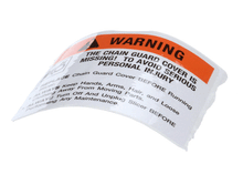 GLOBE 967-3 CHAIN WARNING LABEL