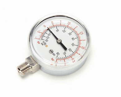 GROEN 084208 GAUGE COMPOUND PRESSURE W/DUAL