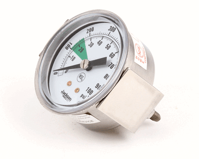 JACKSON 6680-011-86-42 GUAGE 0-100 PSI W/GRN ZONE PRESSURE