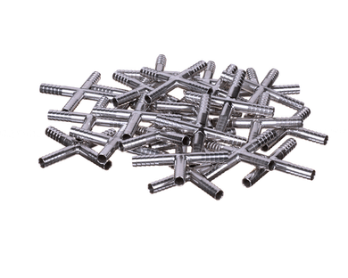 LANCER 1000564-BP25 SS CROSS 1/4 BARB 25 PCS