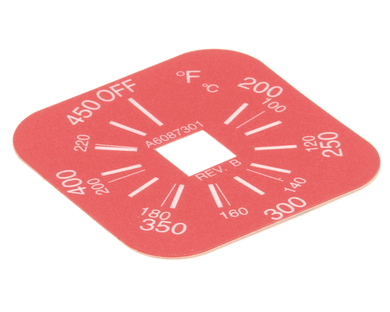 MAGIKITCHN A6087301 LABEL THERMOSTAT 200-450F