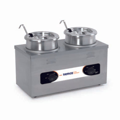 NEMCO 6120A COUNTERTOP WARMER  4 QUART  TWIN WELL  S