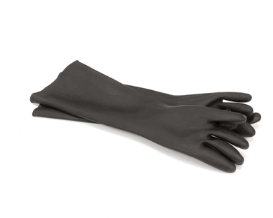 SAN JAMAR R93517 HEAVY DUTY RUBBER GLOVE 17 IN  - BLACK W/O