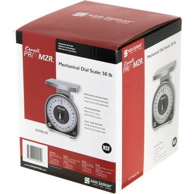 SAN JAMAR SCMDL50 MECHANICAL DIAL SCALE  50 LB