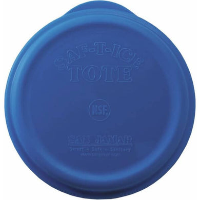 SAN JAMAR SI6500 SAF-T-ICE TOTE SNAP TIGHT LID - BLUE