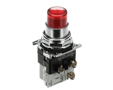 SOMAT 51010 PUSH BUTTON ILLUM RED 120V C/H