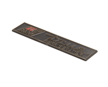 TRUE 820344 NAMEPLATE  TRUE REFRIGERATOR T COOLER &