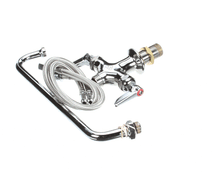 T&S BRASS B-0201-CR DOUBLE PANTRY FAUCET  SINGLE HOLE BASE