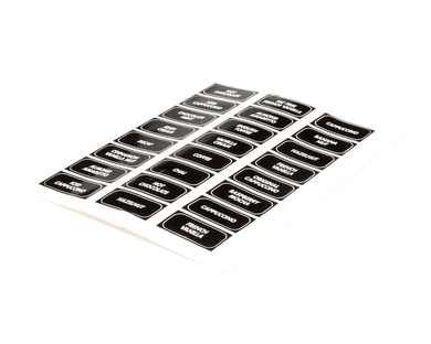 WILBUR CURTIS WC-39350-02 LABEL PANEL FLAVOR PCGTS CURTI