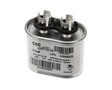 YORK S1-CAP44050F CAPACITOR RUN SINGLE 5MFD 440V FLAT