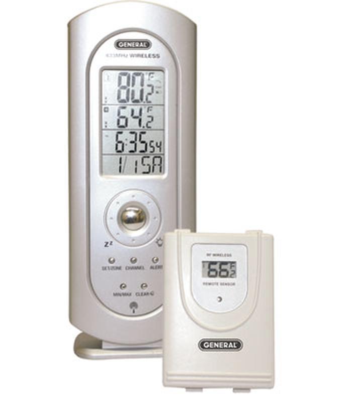 Tech Instrumentation DTC500 Wireless Digital Thermometer w/ Clock.
