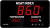 Tech Instrumentation HIX1800 Big Digit Heat Index Monitor with Alarm