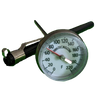 Tech Instrumentation T220FL-Tecins   5" Stem, 1" Dial, 0/220 F Bimetal Thermometer. Standard Calibration Nut, black sheath