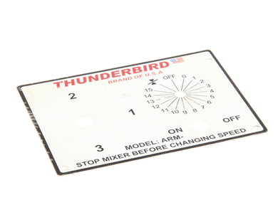 THUNDERBIRD ARM-30/40-205 SWITCH PLATE