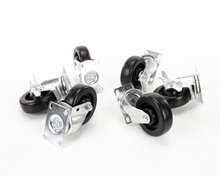 AMERICAN RANGE A35103 CASTER SET(6)4SWIVEL 3/W BRAK