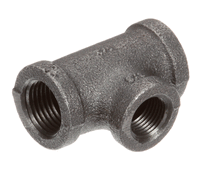 BKI FT0538 TEE  1/2 X 1/2 X 3/8  BLACK