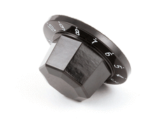 BKI K0019 KNOB  THERMOSTAT BLK 1-10