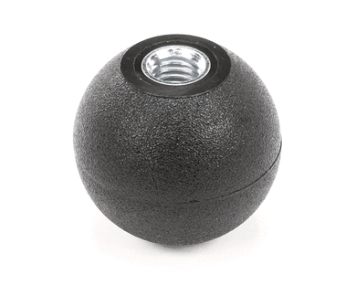 BKI K0202 KNOB  BLACK  SPHERICAL  1.88 DIA.  .500-