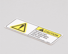 BKI N0163 DECAL  REMOVE CAPS  CLEAN
