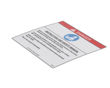 BKI N0176 DECAL  INSTR SAFETY MANUAL