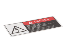 BKI N0202 DECAL  DANGER HIGH VOLTAGE