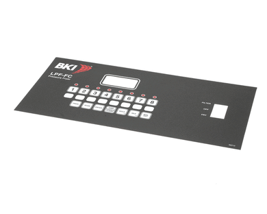 BKI N0712 DECAL  CONTROL PANEL  LPF-FC  BOIL OUT
