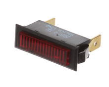 BKI PL0003 PILOT LIGHT  250V RECT BLK BEZ