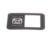 BLODGETT R10657 DECAL  MANUAL GAS SWITCH