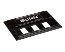 BUNN 02610.0012 FRONT END CAP ASSEMBLY  BLK POUR-O
