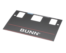 BUNN 21667.0001 DECAL CONTROL-W/O BREW LOCKOU