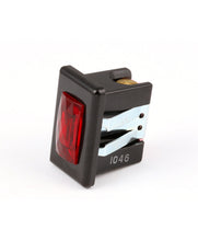 BUNN 01088.0000 LAMP  RED LENS-BLK BEZEL 120V