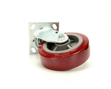 CARTER HOFFMANN 18301-6214 6IN  SWIVEL RED POLY -CW-