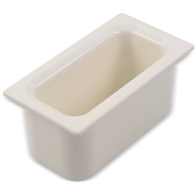CARLISLE CM110202 FOODPAN CM THIRD SIZE 6IN  WHITE